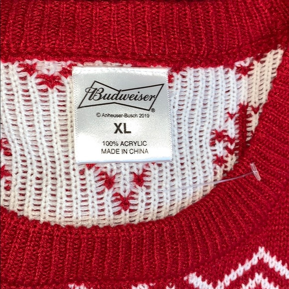 Budweiser Classic Ugly Christmas Sweater - Picture 9 of 12